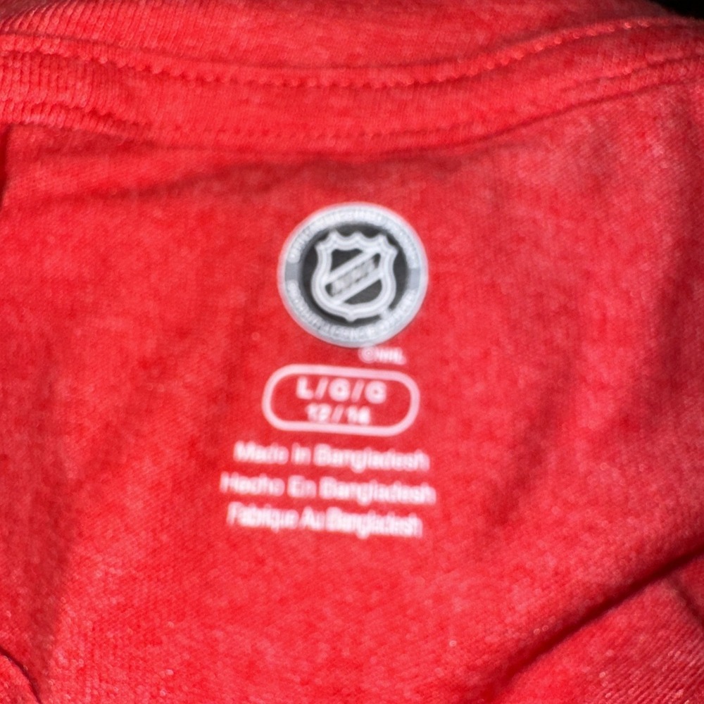 Chicago Blackhawks NHL Classic V-Neck Hockey T-Shirt Red Large - Picture 2 of 6